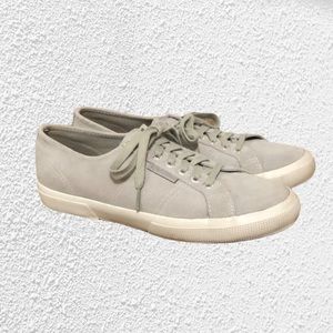 Superga Grey Suede Sneakers Size 9.5